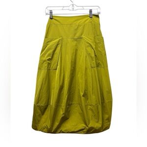 Sun Kim Chartreuse Bubble Skirt